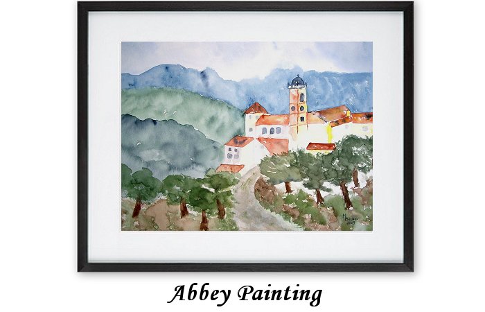 Abbey Painting Print